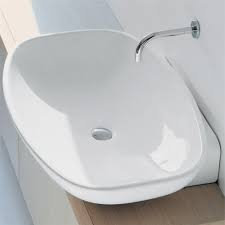 Flaminia serie Nuda 5080 Lavabo 85 foro centrale bianco appoggio - sospeso