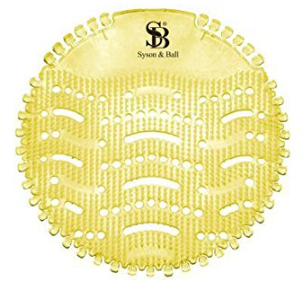Pack of 10 Urinal Screen Splash Mat - Tropical Mango Fragrance. Strong Urinal Sieve Guard by Wecansourceitltd®