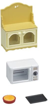 Calico Critters, Doll House Furniture and Décor, Microwave Cabinet