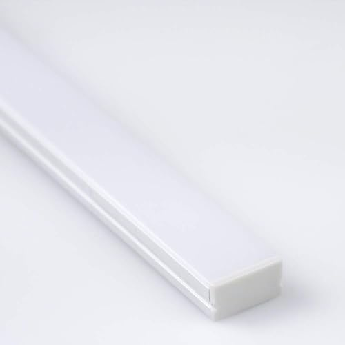 Proventa Aluminiumprofile 80 cm für LED-Treppenstufenbeleuchtung, 15 Stück