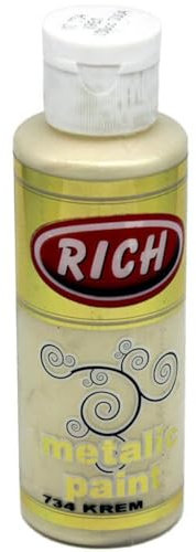 Rich Master Acrylfarbe 120 cc – Kupfer, Hochwertige Wasserbasierte Acrylfarbe für DIY-Projekte, Kunst und Dekoration, Ideal für Möbelrenovierungen und künstlerische Arbeiten