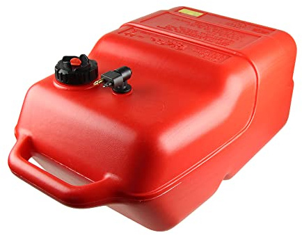 Boote & Yachten Kantschuster Kraftstofftank Big Joe inkl. Anschlüsse für Johnson / Evinrude Bootsmotoren │ Benzintank Bootstank Reservetank Tank Außenborder Tankvolumen: 22 Liter