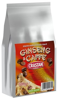 Crastan Preparato per Caffè & Ginseng solubile - Per Macchine automatiche - 12 buste da 500 gr. - Totale 6 kg