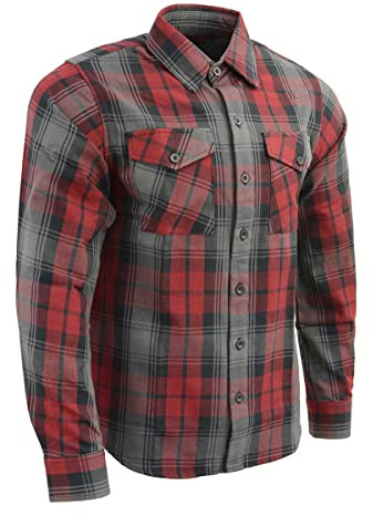 Milwaukee läder män MNG11652 flanellskjorta svart/grå/röd, MULTI, 3XL