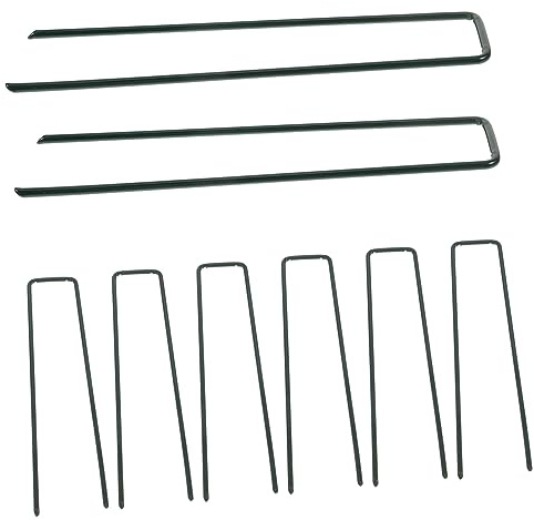 Kisangel 30piezas Clavos para Jardín Estacas De Fijación Grapas para Césped Artificial