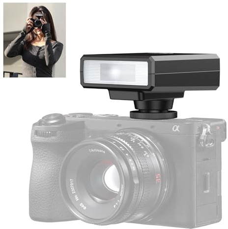 Ulanzi LM20 Camera Flash, Camera Speedlite with GN12 / CCT 5600K for Canon/Fuji/Sony/Nikon/Panasonic Olympus Pentax and Other SLR Digital Cameras, and Digital Cameras with Single Contact Hot Shoe