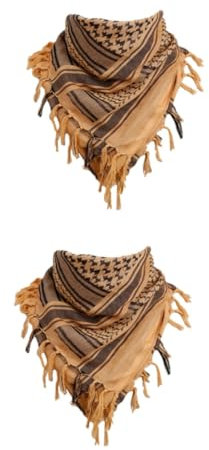 Holibanna 2 Stück Unisex Arabischer Schal Quadratischer Halswickel Baumwollschal Für Männer Frauen Outdoor-mode
