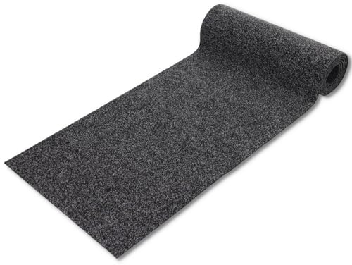 Casatessile Tappeto passatoia corsia Cucina Ingresso Oscar Largo 50 cm. - Nero, 150 cm.