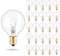 ALLOMN 25 Pack G40 LED-Ersatzbirnen, G40 Globe Wolfram-Glühbirne E12 G40 Ersatz LED Filament Globe Birnen für den Garten im Freien Lichterketten Party Festoon Licht