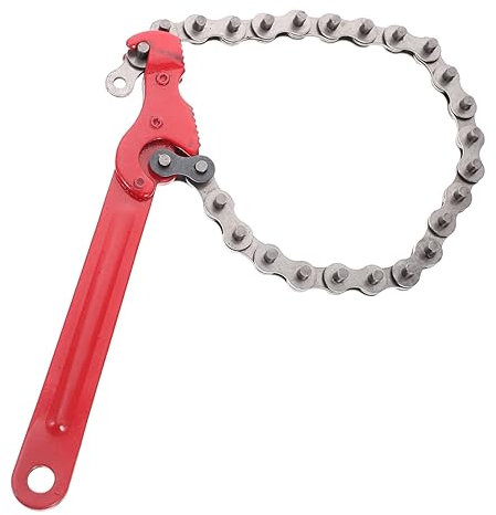 SEWOART Verstellbarer Ketten-ölfilter-schlüssel Schmiedestahl Ölaufbau Werkzeug Für Motorrad Und Kfz Mit Verstellbarer Spannweite Robust Ergonomisch Langlebig