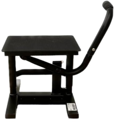 GENIAL MOTOR Cavalletto Alzamoto Compatibile Per Minimotard E Pit Bike Cavalletto Moto Centrale Regolabile In Altezza 25-34 Cm Sollevatore Moto 24X30 Cm In Ferro Trattato Portata Massima 150 Kg