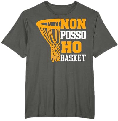 Pallacanestro Divertente Non Posso Ho Basket Uomo Maglietta