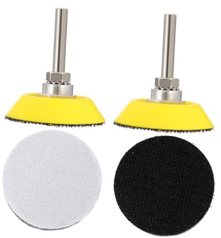 GLEAVI 4pezzi Tamponi Abrasivi Per Smerigliatrice Disco Flessibile Per Levigatura e Lucidatura Accessori Per Utensili Rotanti