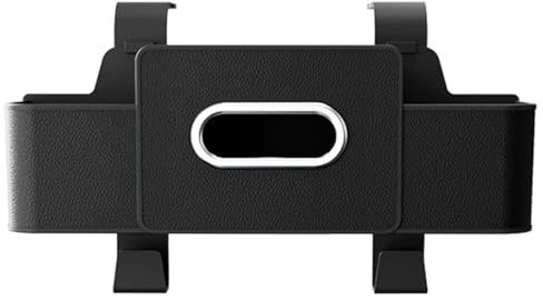 CHENRI Auto-Multifunktions-Staufach für die Rückenlehne, Autositz-Organizer, mit 2 Getränkehaltern, Tissue-Box und Haken, multifunktionale Aufbewahrungsbox für Autositzrücken (Schwarz)