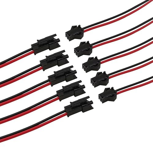 5 coppie 2P 3P 4P 5P 6 pin SM JST spina maschio e femmina connettore cavo for striscia LED lampada driver(2pin,10CM)