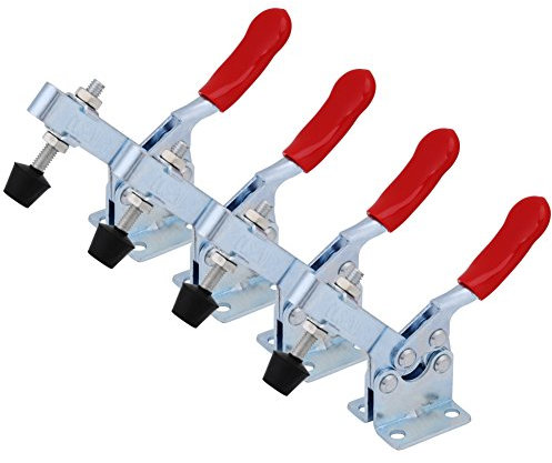 Hool Hool Toggle Clamp Horizontal Release Rápido Clamp Piece de trabajo Rock-Solid 4pcs