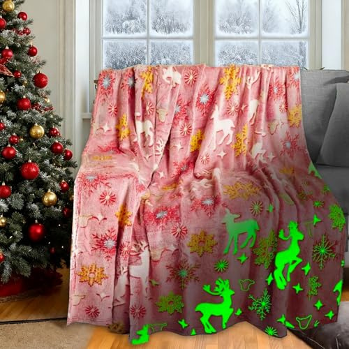 Kuscheldecke Kinder,Einhorn Decke Kuscheldecke, Einhorn Geschenke für mädchen Super Weiche und Warme Decke, Kuschelig Warme Geschenk Decke (Elch, 130x150 cm)