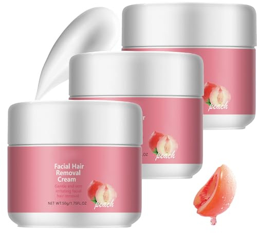 Hairerase Haarentfernung Gesicht Creme, Gesichtshaarentferner Für Frauen, Wirksame Enthaarungscreme, Skin haarentfernung, Sichtbar Glatte Haut, Schmerzfreie, Für Oberlippe, Wangen & Augenbrauen (3)