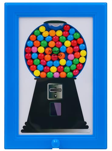 JJYHEHOT Candy Dispenser Picture Frame, Handy Candy Frame Dispenser, Hanging Gumball Machine Art Home Decor for Candies Nuts Dog Holiday Presents