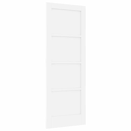 vidaXL Puerta Interior 73,5 x 198,5 cm Madera contrachapada Blanco