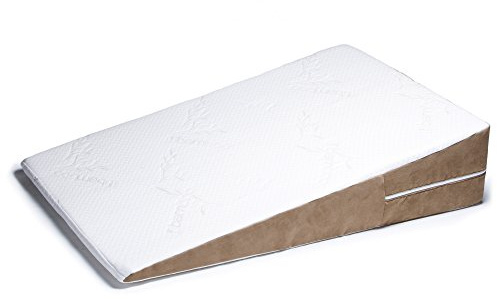 Avana Bed Wedge X-Large Memory Foam Kissen mit abnehmbarem Bambusbezug, Rayon, beige, 1 Count (Pack of 1)
