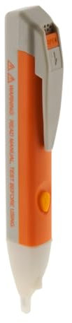 Zenitech - Probador De Corriente Eléctrica Sin Contacto - Alimentación 2 Pilas 1,5V - Herramienta Precisa Para Circuitos Eléctricos Y Seguridad - Compacto Y Ligero - Naranja