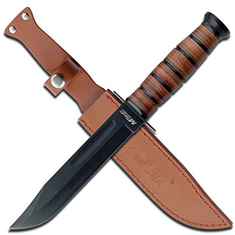 Armeeverkauf MTech USA mit feststehendender Klinge Messer Taschenmesser Lederscheide MT-122