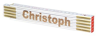 Zollstock Christoph mit Namensgravur personalisiert Geschenk