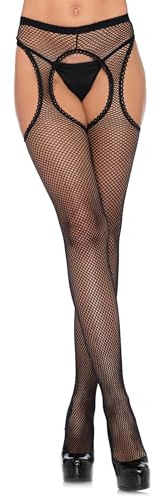 LEG AVENUE CALZE A RETE Halter Collant, taglia unica, colore: nero