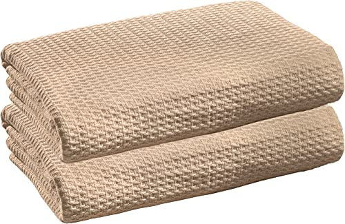 Erwin Müller Sommerdecke Siena im 2er-Pack, Baumwolldecke beige Größe 100x150 cm - luftig-leicht, weiche Qualität, sehr angenehm - 100% Baumwolle