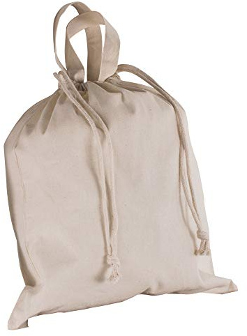 Rayher 38344505 Baumwoll-Tasche, natur, 40 x 42 cm, mit Henkeln und Kordelzug, unbedruckt, 100% Baumwolle, 140g/m2, Stofftasche zum Bemalen, Stoffbeutel, Baumwollbeutel, Einkaufsbeutel
