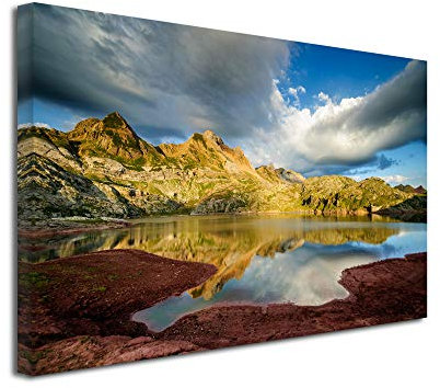 DECLINA Großformat, Kunstdruck auf Leinwand, Dekoration für Wohnzimmer, modernes Leinwand, 50 x 30 cm, Leinen, 150x100 cm