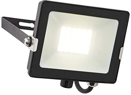 Saxby 91862 Salde Matt Black IP65 Outdoor 30W Cool White LED Floodlight