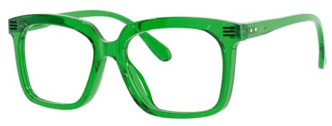 Eyekepper Lesebrille für Damen Grün +2,50 dpt Übergroß Rechteckig | Leichter Kunststoffrahmen, komfortable Federscharniere, modisches Design, Lesehilfe für Bücher, Zeitungen und Smartphone