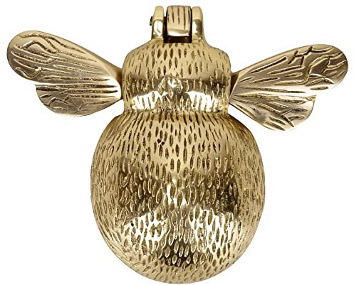 Türklopfer für die Haustür, massives Messing, poliert, britische Firma