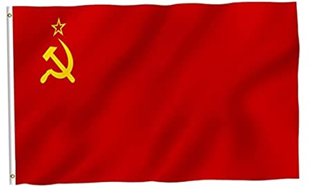 Urssr Premium Poliestere Bandiera Giardino Outdoor Ricamato Sovietica Unione Delle Repubblica Socialiste Sovietica 3 * 5ft