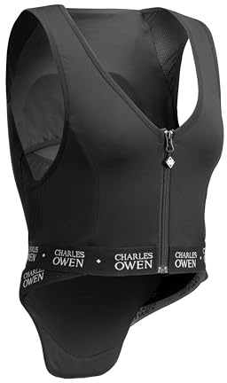 Charles Owen Airowear Shadow Adult Back Protector - Black - Unisex - Fully flexible for unrestricted movement -
