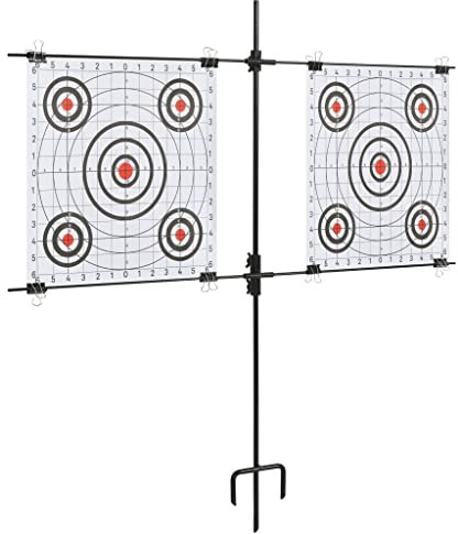 INLIFE Zielscheibenständer mit Schießpapieren 78x76 cm Stahl,0.89kg,91935