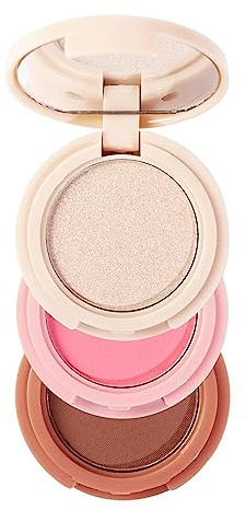 Palette contorno trucco | fard per occhi scintillanti lunga durata - Evidenziatore guance anti-sudore per un contouring lunga durata scintillante