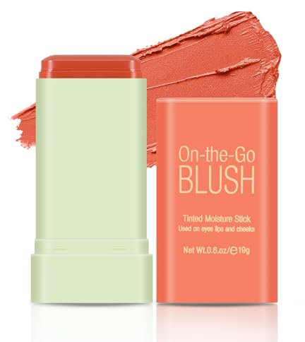 Boobeen Multi-Use Schminke Rouge Stift Wasserdicht Langanhaltend Getönte Feste Feuchtigkeitscreme Stift für Augen Lippen und Wange