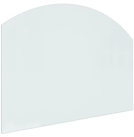vidaXL Kaminofen Glasplatte Kaminplatte Kaminglas Ofenglas Bodenplatte Funkenschutzplatte Glasbodenplatte Kaminbodenplatte 80x60cm