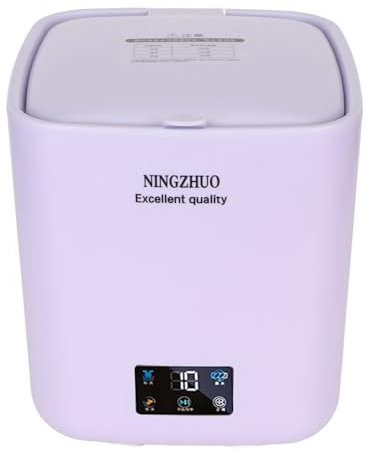 Fockety Lavadora Portátil, Mini Lavadora y Secadora de Gran Capacidad de 7 litros, Lavadora Pequeña Automática con Pantalla Táctil para Apartamentos, Dormitorios, (Púrpura)