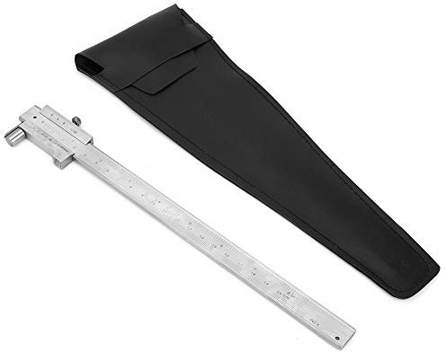 Risegun mätverktyg, bärbart mätreglage av rostfritt stål, 0–200 mm, mätreglage, linjal med rivnål