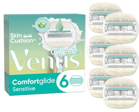 Gillette Venus ComfortGlide 5 Sensitive, 6 Ersatzklingen