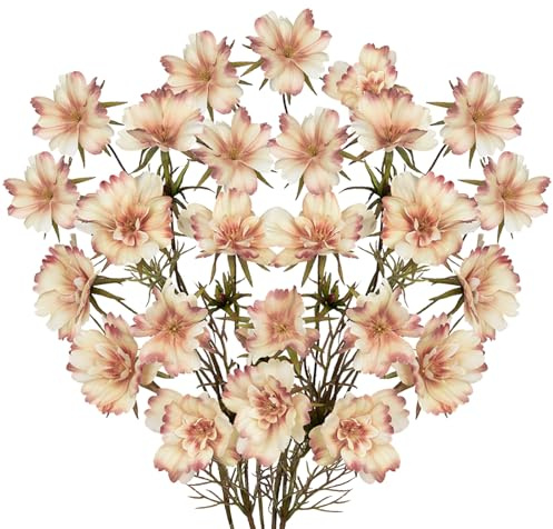 Arborus 5 Stück Künstliche Herbst Blumen wie echt 71CM Künstliche Zweige Kosmos Blühte Herbstdeko Äste und Zweige Deko Kunstblumen für Vase Innen Büro Hochzeit Zimmer Hotel Deko