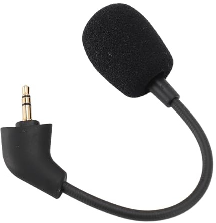 Ersatz Game Mic Mikrofongalgen für Cloud/Cloud X/Cloud II Version 2 Kabelgebundenes Headset, 3,5 mm Mikrofon mit Geräuschunterdrückung und Schaumstoffabdeckung