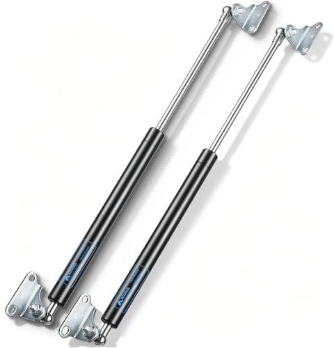 ARANA Muelles Resorte de Gas 508 mm (1112 N/113 kg, tipo-L) con Amortiguador de Gas Hidráulico Brazo – Soporte para Cama de Autocaravana, Camión, Cocina, Ventana de Autocaravana y DIY Caja Pesada