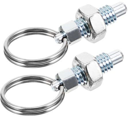 TOKIDNY 2piezas Pasadores De Resorte Retráctiles Con Anilla De Tracción Unidades De Acero Inoxidable Clavijas De Bloqueo Manual Para Maquinaria Industrial y Proyectos Diy