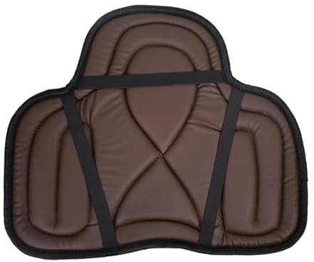 Tdoutop Manta para Silla de Montar Ecuestre con Forro de Cuero Sintético Y Esponja, 21,65 Pulgadas X 17,72 Pulgadas.