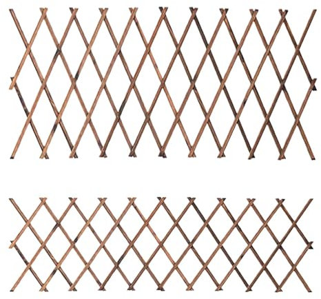 Gartenspalier - Holzgitter | Pflanzen Spalier | Ausziehbare Pflanzenstütze | Gartenstützplatten Zum Klettern | Ausziehbares Weidengitter Aus Holz | Zaunelement Für Pflanzen, Weinreben, Gartenzubehör